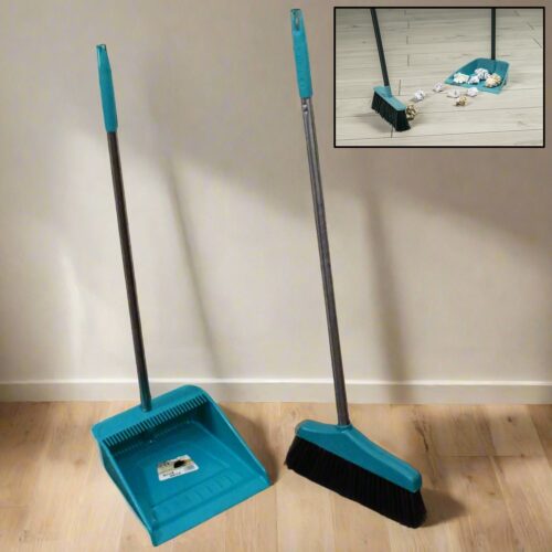 01_521bd266-20dc-4831-99d9-be90c5c81ab0.jpg Long Handle Dustpan and Brush 2 Piece Set for Sweeping Cleaning Home Office, Supdi