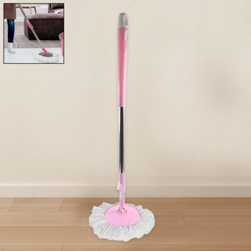01_b00b16e1-fe5f-47ae-ae7f-981b236bb87a.jpg Home Cleaning Stainless Steel 360° Rotating Pole - Microfiber Mop with Adjustable Rod Stick Mix Color)