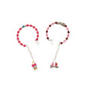 Traditional and Trendy Beaded Bracelet with Adjustable Chain (1 Pc)