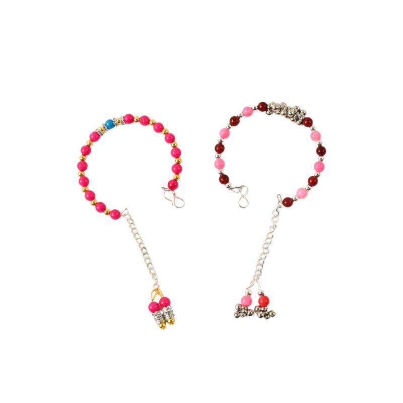 Traditional and Trendy Beaded Bracelet with Adjustable Chain (1 Pc)