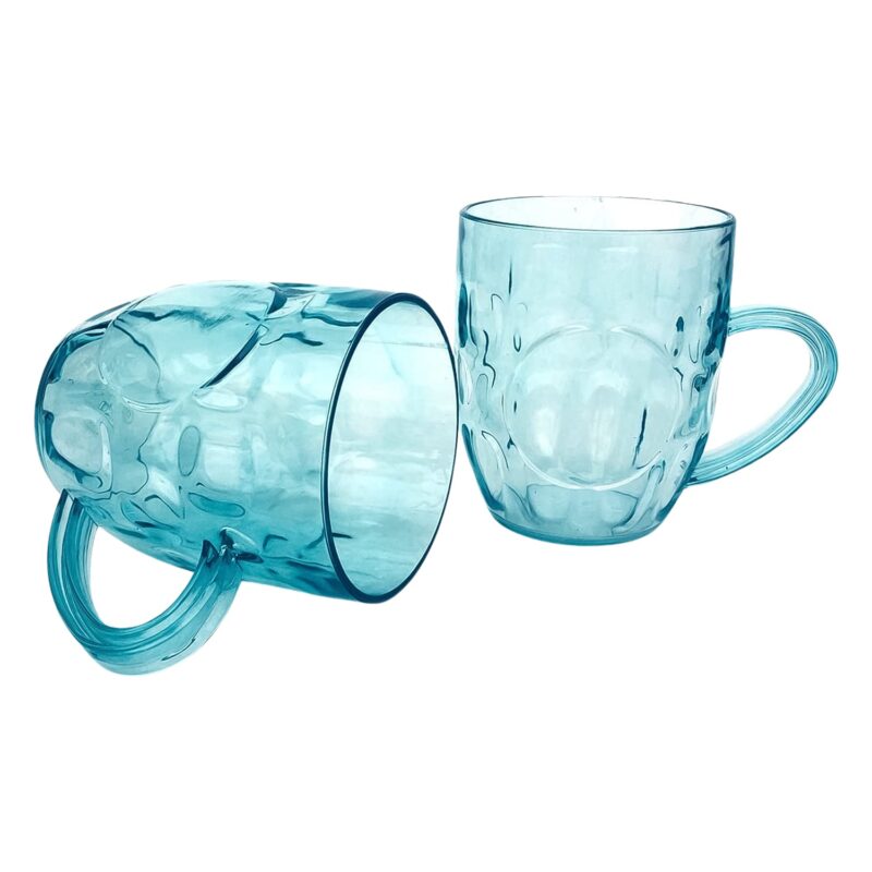 Apex Shake Mug Set â€“ 2 Pieces Durable Plastic Mugs (350ml) Approx
