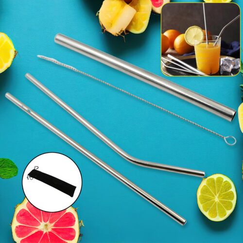 06_70b3656f-4efb-437f-baf7-e3d9d747f149.jpg Reusable Stainless Steel Straws with Case for Drinking (4 Pc, Eco-Friendly)