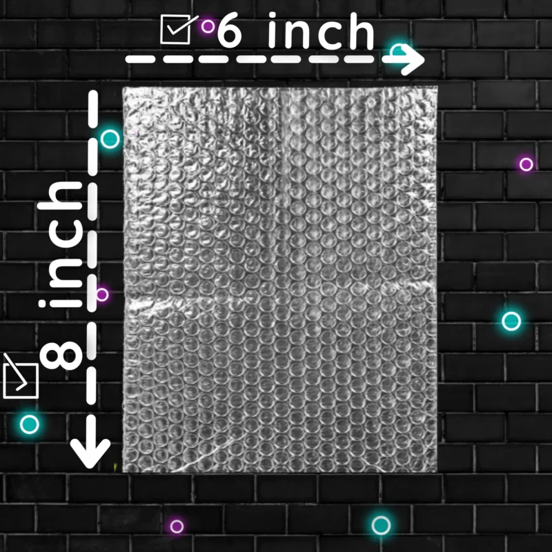 Size Guide of Air Bubble Pouches