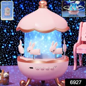 Bunnyâ€™s Carousel Rotating LED Night Light