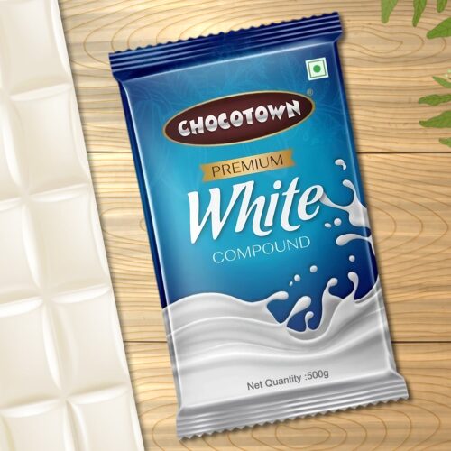 WhiteCompounder_1.jpg Chocotown Premium White Choco Compound Slab, 500gm