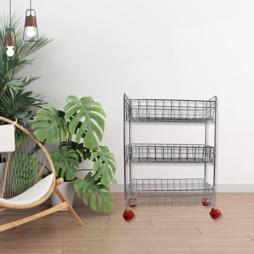 02_a1484999-0d96-4213-99b3-1c028d64287c.jpg 3-Tier Stainless Steel Kitchen Trolley , Fruit & Vegetable Rack