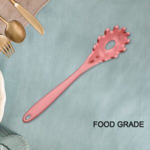 03_9f9ed5d8-ac21-48c5-993f-eaae65a7079e.jpg Silicone Pasta Fork Spaghetti Strainer, Non-Slip Heat Resistant