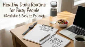 Healthy Daily Routine for Busy People (Realistic & Easy to Follow)