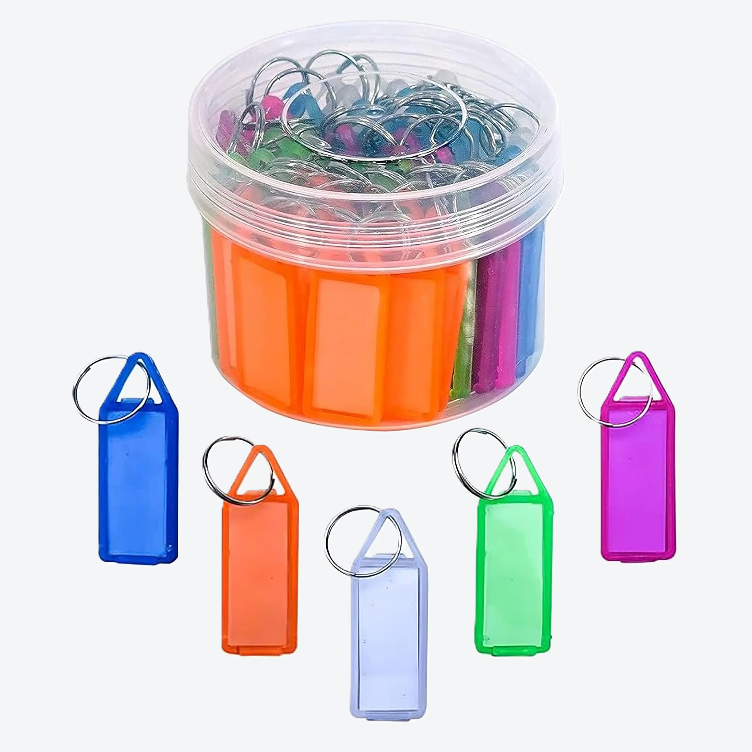 Multicolour Key tags with Key Chain