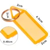 Multicolour Plastic Key Tags with Name Labels