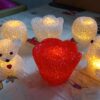 Decorative Multi Shape LED Night Lamp Set Cute Animal Design (6 Pc)